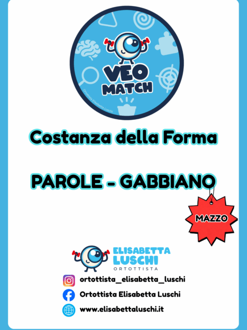 35 VEO MATCH - COSTANZA FORMA - PAROLE - GABBIANO