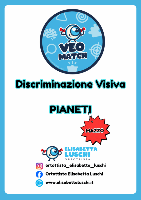 VEO MATCH - DISCRIMINAZIONE VISIVA - PIANETI